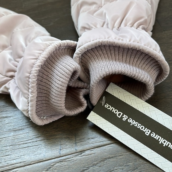 Keep It Trendy Puffer Mittens, faux fur lined,knit cuff,winter,warm-snow,soft - Picture 2 of 6